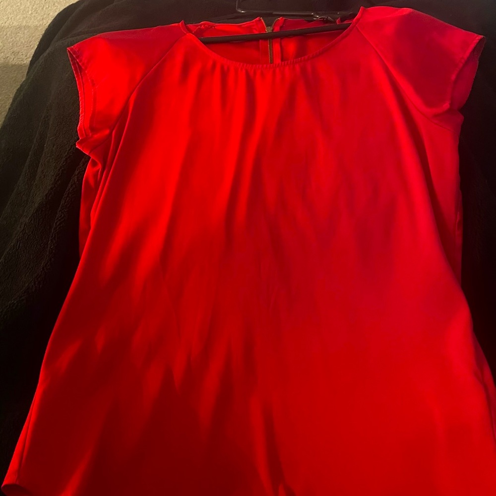 Express Red women blouse/ Size small/Zipper back